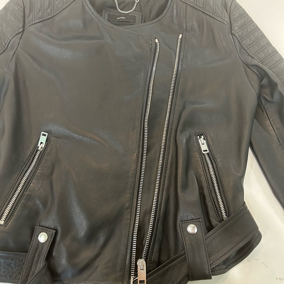 Diesel Black Leather Jacket! - Picture 13 of 16